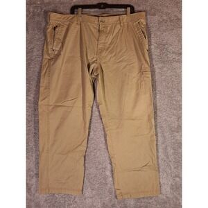WEATHERPROOF Mens Khaki Cargo Pants 40x30 Made For Adventure Relaxed Fit Utility